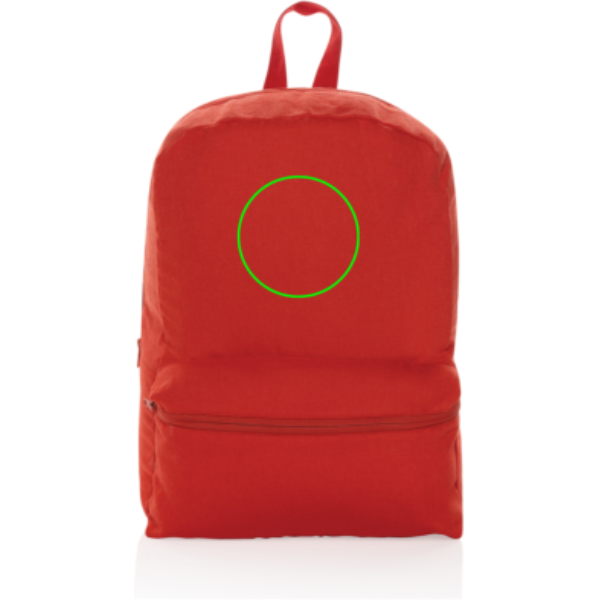 Mochila de lona Impact Aware™ de 285 g/m² - Mochilas personalizadas - Mochilas corporativas personalizadas - Tecnica Bordado - Zona parte frontal/alta del artículo