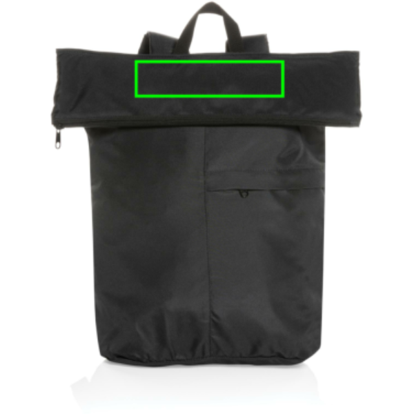 Mochila Dilon plegable ligera AWARE™ RPET - Mochilas personalizadas - Mochilas corporativas personalizadas - Tecnica Serigrafía por Transferencia - Zona parte superior