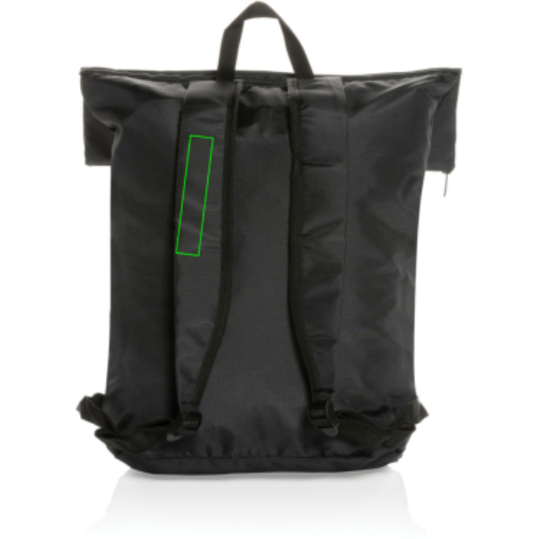 Mochila Dilon plegable ligera AWARE™ RPET - Mochilas personalizadas - Mochilas corporativas personalizadas - Tecnica Serigrafía por Transferencia - Zona asa derecha