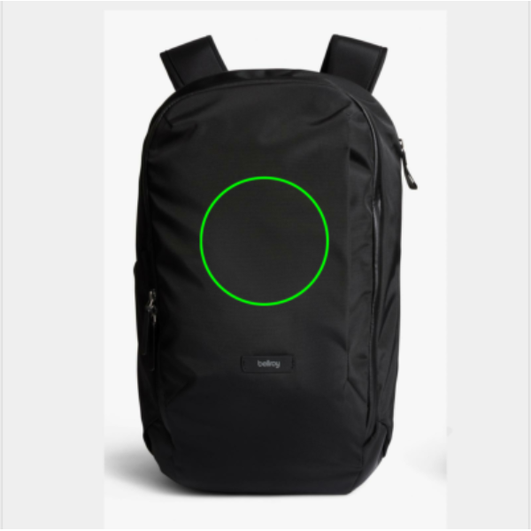 parte frontal del artículo