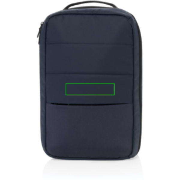 parte frontal y baja del artículo - Mochila Free On Board RPET Armond Aware™ - Mochilas corporativas personalizadas