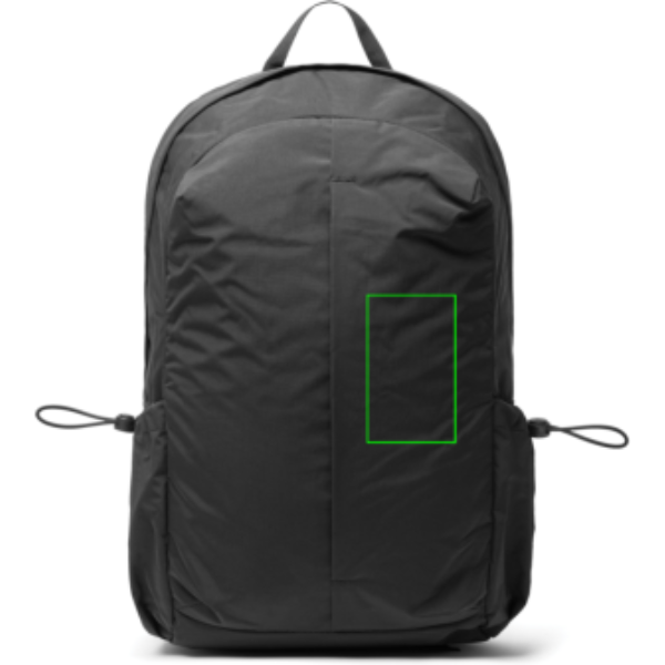 Mochila KENTO URBAN RCS nailon reciclado 15,6" - Mochilas personalizadas - Mochilas corporativas personalizadas - Tecnica Transferencia digital - Zona parte frontal y derecha del artículo