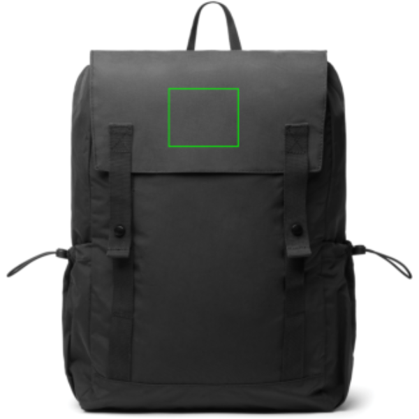 Mochila de uso diario KENTO URBAN RCS nailon reciclado - Mochilas personalizadas - Mochilas corporativas personalizadas - Tecnica Transferencia digital - Zona solapa