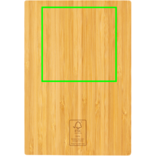 parte trasera y alta del artículo