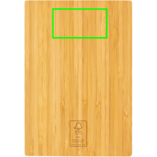 parte trasera y alta del artículo