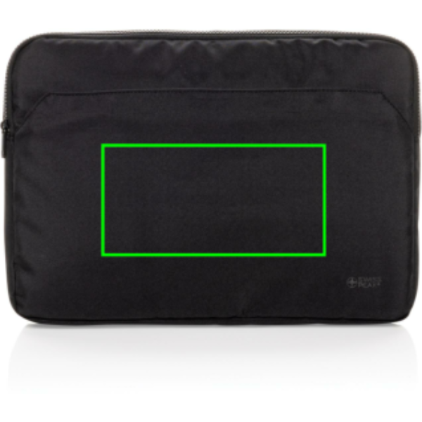Funda Ordenador Portátil Swiss Peak Aware™ Essential - Fundas para portátil - Regalo Promocional Personalizado - Tecnica Transferencia digital - Zona parte frontal del artículo