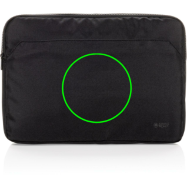 Funda Ordenador Portátil Swiss Peak Aware™ Essential - Fundas para portátil - Regalo Promocional Personalizado - Tecnica Bordado - Zona parte frontal del artículo