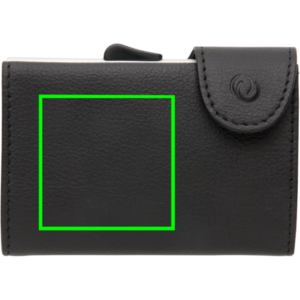 Cartera y tarjetero C-Secure RFID - Tarjeteros y carteras personalizados - Mochilas corporativas personalizadas - Tecnica Grabado CO2 - Zona parte frontal del artículo