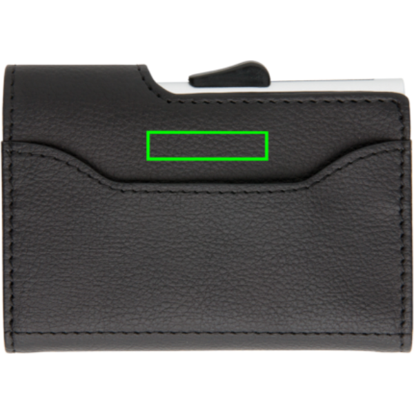 Cartera y tarjetero C-Secure RFID - Tarjeteros y carteras personalizados - Mochilas corporativas personalizadas - Tecnica Tampografía - Zona parte trasera y alta del artículo