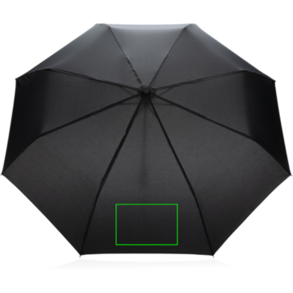 Mini paraguas personalizado RPET 190T de bambú 20,5" Impact Aware - Paraguas personalizados - Regalo Promocional Personalizado - Tecnica Transferencia digital - Zona paraguas