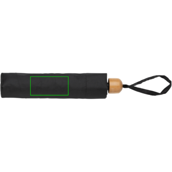 Mini paraguas personalizado RPET 190T de bambú 20,5" Impact Aware - Paraguas personalizados - Regalo Promocional Personalizado - Tecnica Serigrafía por Transferencia - Zona funda