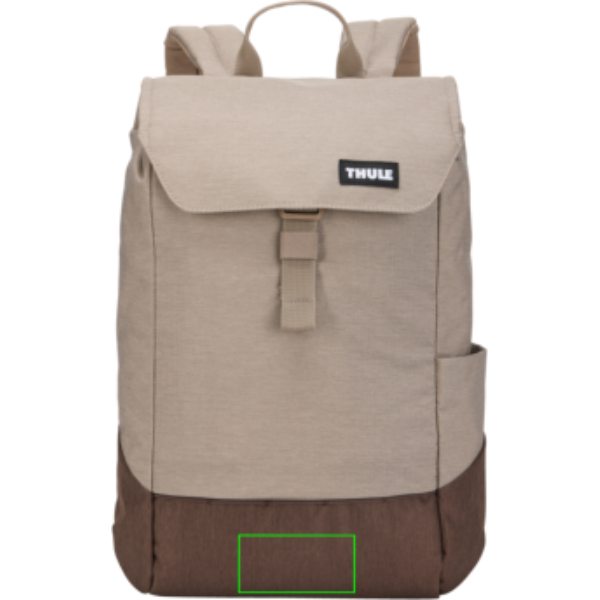 Mochila Thule Lithos 16L - Novedades - Regalo Promocional Personalizado - Tecnica Serigrafía por Transferencia - Zona parte frontal y baja del artículo