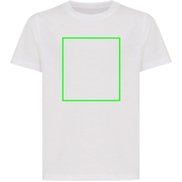 parte frontal del artículo - Camiseta infantil personalizada Iqoniq Koli de algodón reciclado - Regalo Promocional Personalizado