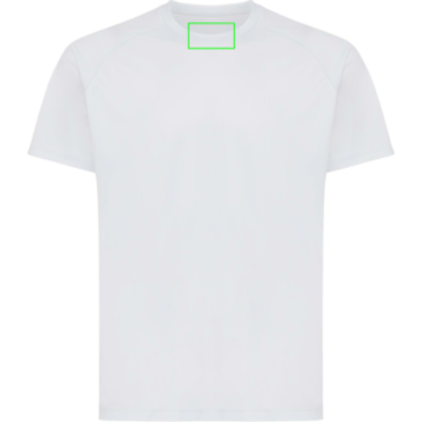 En el cuello - Camiseta personalizada Iqoniq Tikal de poliéster reciclado secado rápido - Regalo Promocional Personalizado