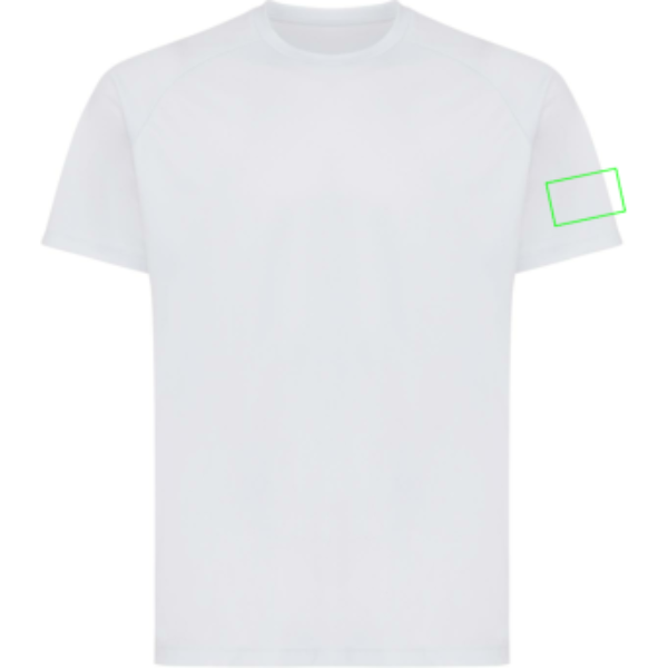 manga izquierda - Camiseta personalizada Iqoniq Tikal de poliéster reciclado secado rápido - Regalo Promocional Personalizado