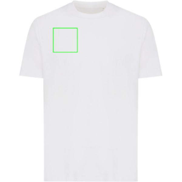 pecho derecho - Camiseta personalizada Iqoniq Sierra de algodón reciclado ligero - Regalo Promocional Personalizado