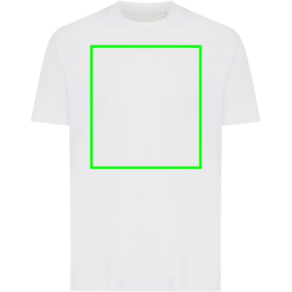parte frontal del artículo - Camiseta personalizada Iqoniq Sierra de algodón reciclado ligero - Regalo Promocional Personalizado