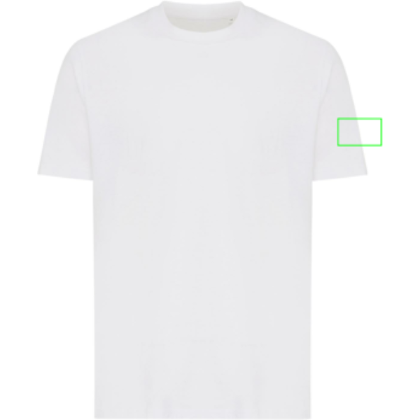 manga izquierda - Camiseta personalizada Iqoniq Sierra de algodón reciclado ligero - Regalo Promocional Personalizado