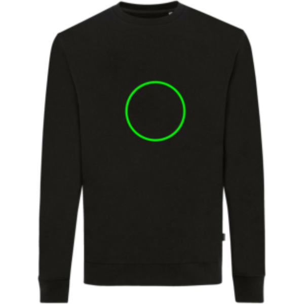 Suéter personalizado Zion Iqoniq de algodón reciclado cuello redondo - Sudaderas personalizadas - Regalo Promocional Personalizado - Tecnica Bordado - Zona parte frontal del artículo
