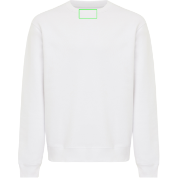 En el cuello - Sudadera de cuello redondo de algodón reciclado Torla IQONIQ - Regalo Promocional Personalizado