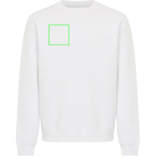 pecho derecho - Sudadera de cuello redondo de algodón reciclado Torla IQONIQ - Regalo Promocional Personalizado