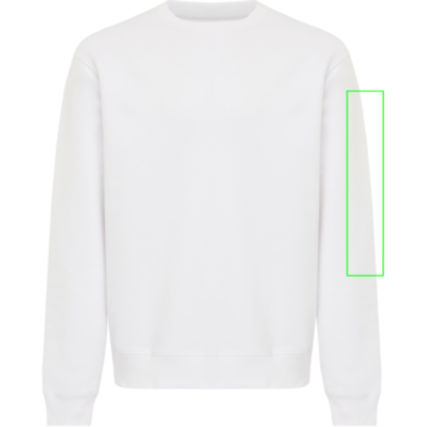 manga izquierda - Sudadera de cuello redondo de algodón reciclado Torla IQONIQ - Regalo Promocional Personalizado