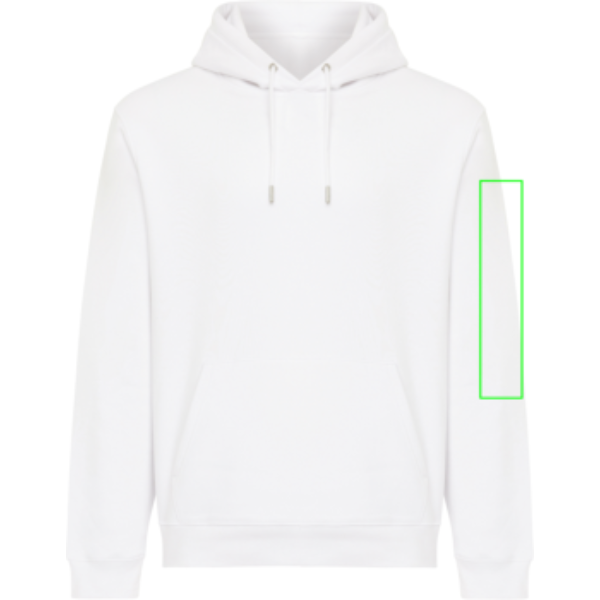 manga izquierda - Sudadera con capucha de algodón reciclado Joshua IQONIQ - Regalo Promocional Personalizado
