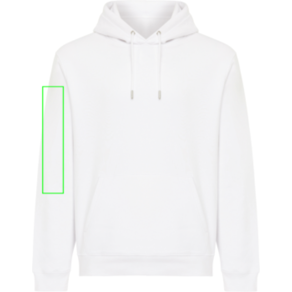 manga derecha - Sudadera con capucha de algodón reciclado Joshua IQONIQ - Regalo Promocional Personalizado