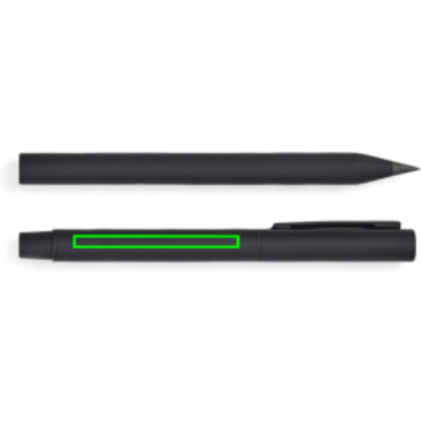 Set de bolígrafos VINGA Baltimore RCS - Oficina - Mochilas corporativas personalizadas - Tecnica Grabado CO2 - Zona cuerpo del bolígrafo