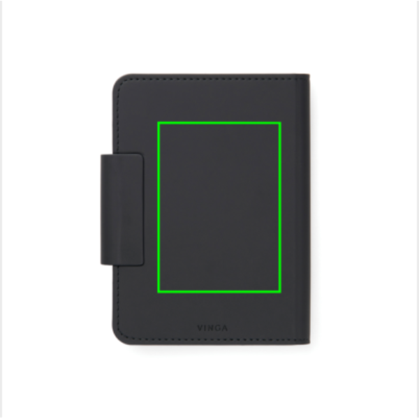 Funda pasaporte VINGA Baltimore RCS con buscador doble - Viaje - Mochilas corporativas personalizadas - Tecnica Estampado en caliente - Zona parte trasera