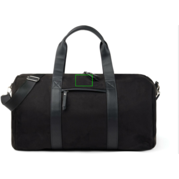 Bolsa fin de semana personalizada VINGA Marlow de poliéster reciclado RCS - Regalos Premium - Regalo Promocional Personalizado - Tecnica Serigrafía por Transferencia - Zona parte frontal/alta del artículo