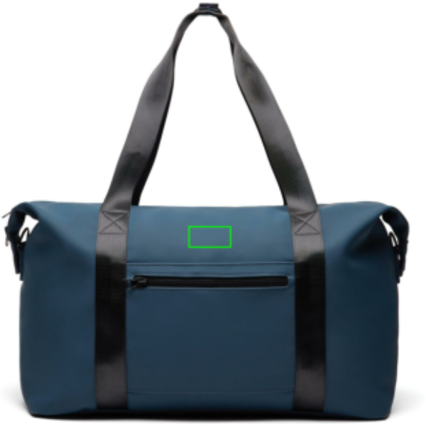 Bolsa fin de semana VINGA Baltimore - Bolsas- Bolsos personalizados - Mochilas corporativas personalizadas - Tecnica Etiqueta PU Baltimore azul marino - Zona parte frontal/alta del artículo