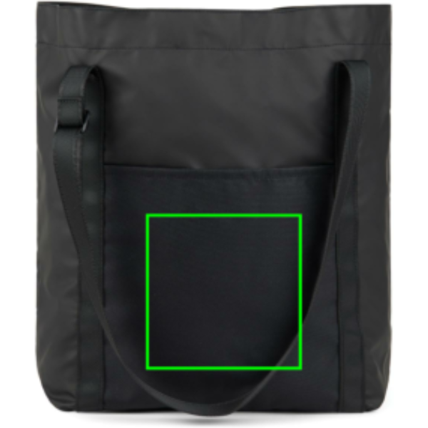Bolsa tote VINGA Livorno poliéster reciclado GRS - Bolsos de trabajo personalizados - Mochilas corporativas personalizadas - Tecnica Transferencia digital - Zona parte frontal del artículo
