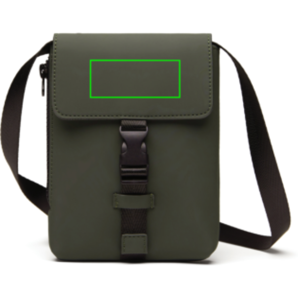 Bolsa esencial VINGA Baltimore RCS - Bolsas- Bolsos personalizados - Mochilas corporativas personalizadas - Tecnica Etiqueta PU Baltimore verde - Zona solapa