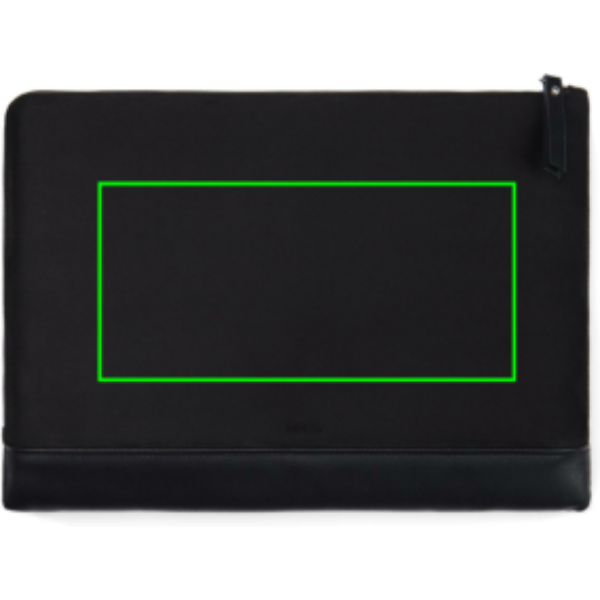 Funda para portátil 16" personalizada VINGA Marlow de poliéster reciclado RCS - Regalos Premium - Regalo Promocional Personalizado - Tecnica Serigrafía por Transferencia - Zona parte trasera