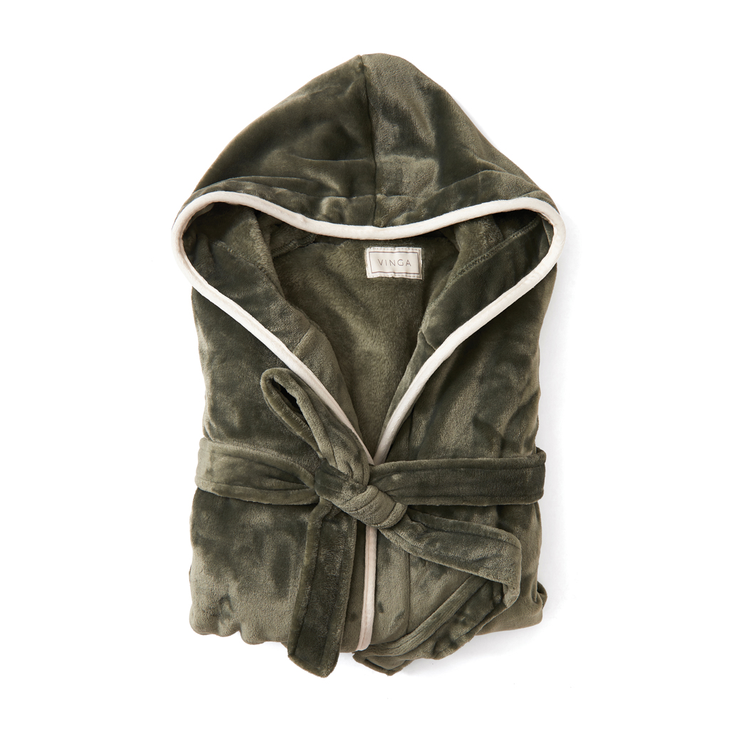 Picture of VINGA Louis luxury plush RPET robe size L-XL