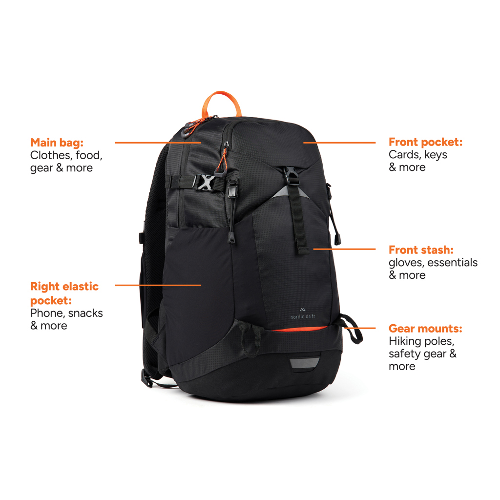 Mochila Nordic Drift Trail RCS de 24L