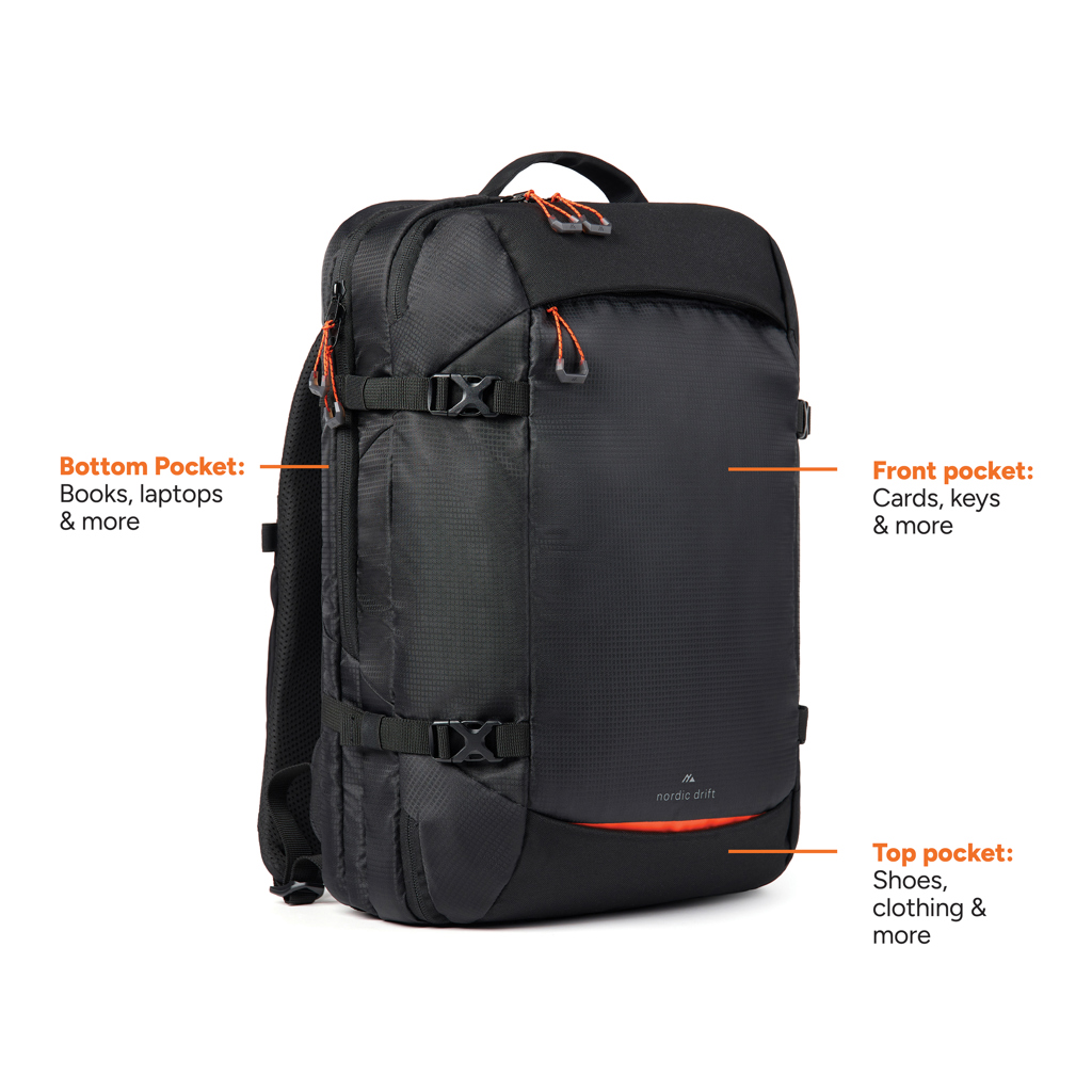 Mochila de viaje Nordic Drift RCS de 25L