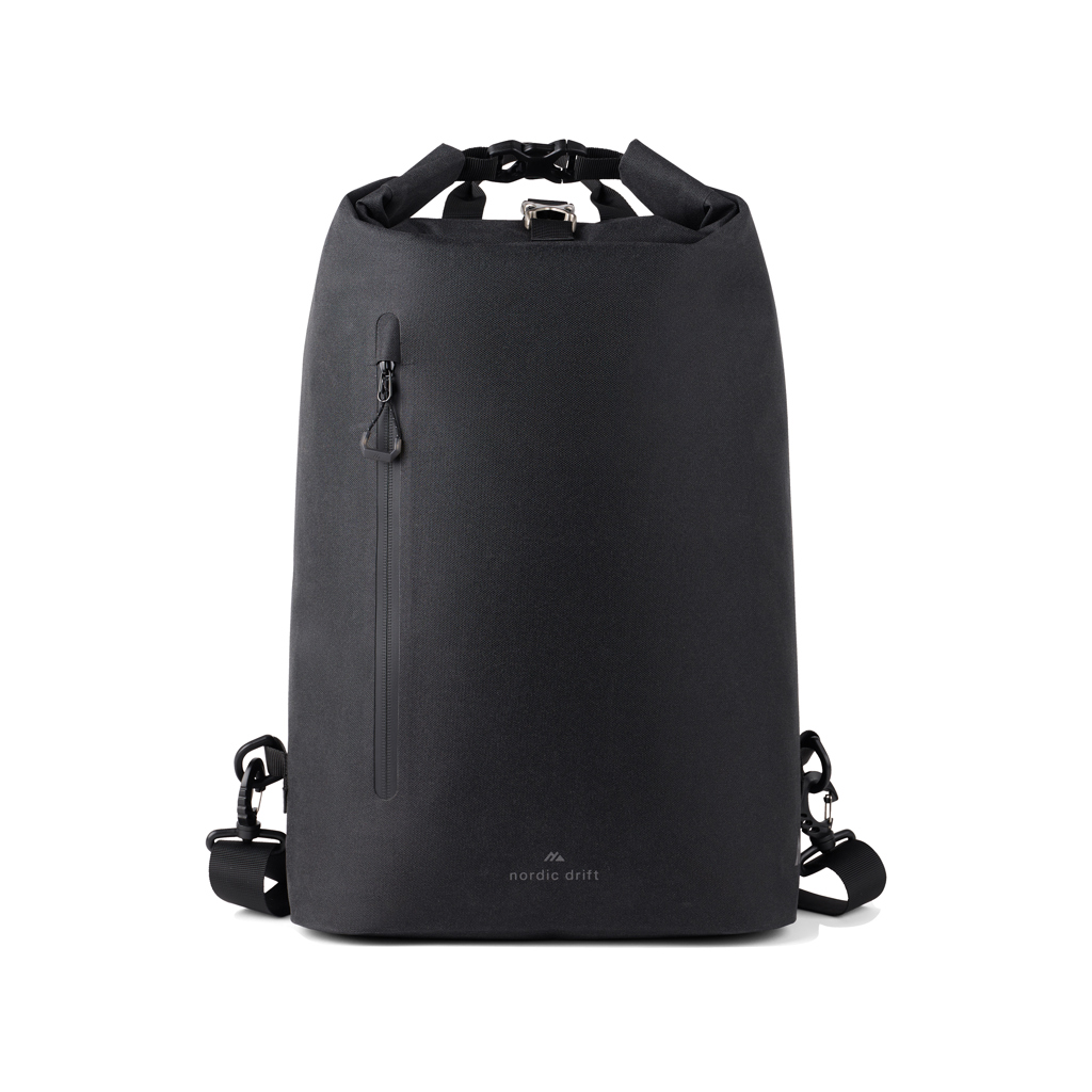 Sac à vélo imperméable 25L Nordic Drift Trail RCS personnalisable avec votre logo