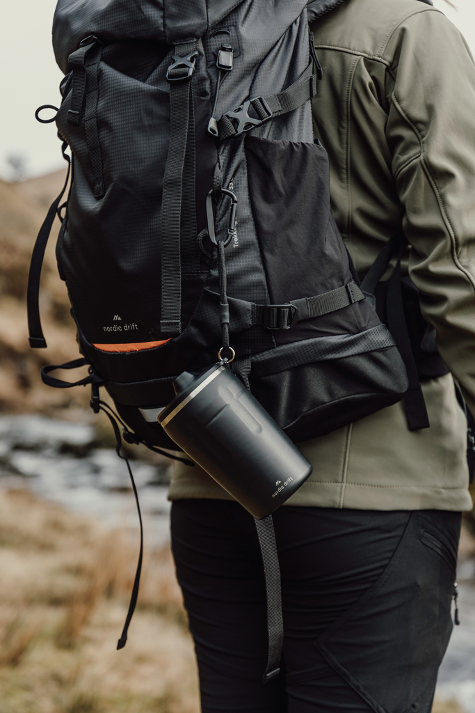 Taza café Nordic Drift Trail RCS cierre y hermética 350 ml