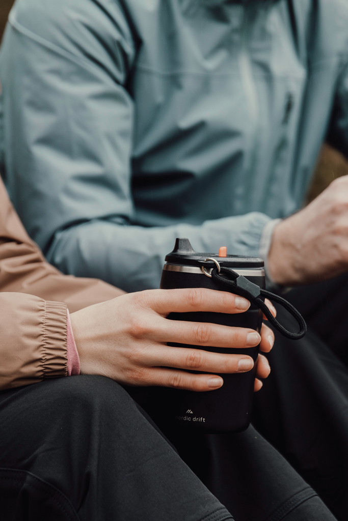 Taza café Nordic Drift Trail RCS cierre y hermética 350 ml