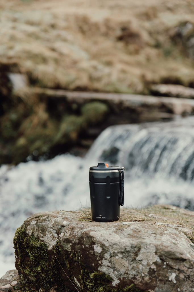 Taza café Nordic Drift Trail RCS cierre y hermética 350 ml