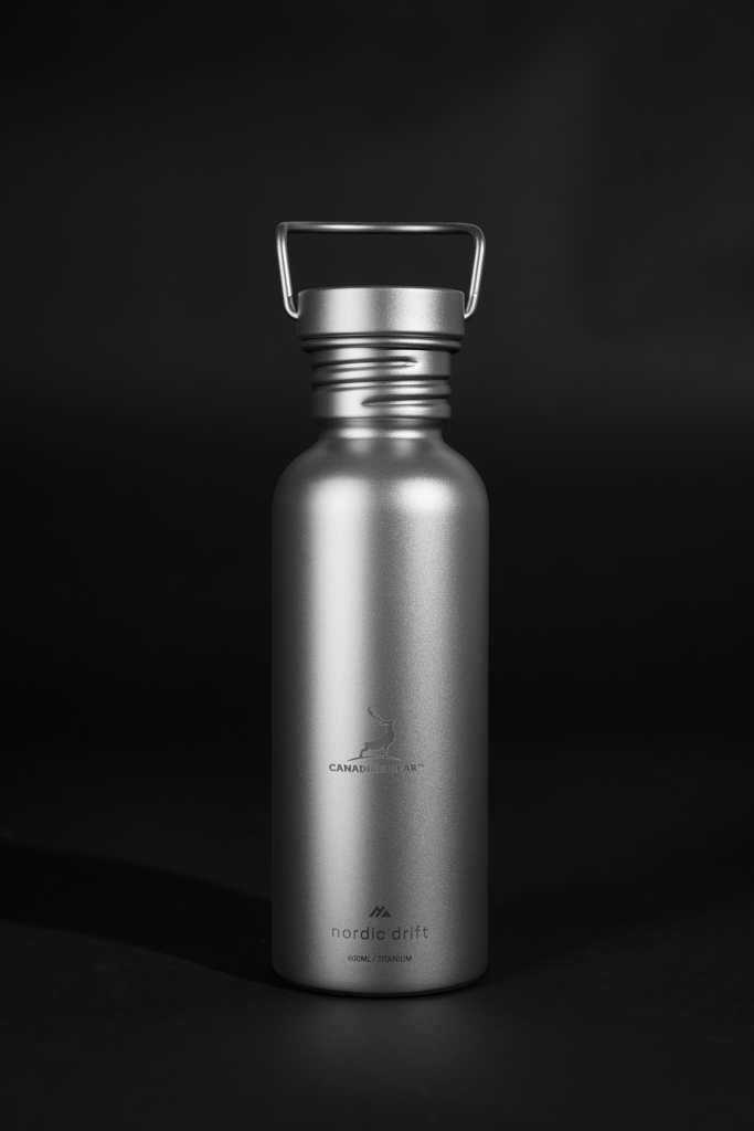 Botella agua Nordic Drift Trail Ultra Light titanio 600 ml