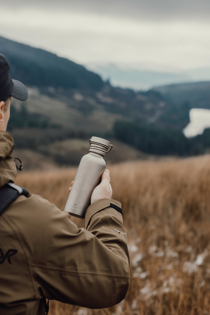 Botella agua Nordic Drift Trail Ultra Light titanio 600 ml