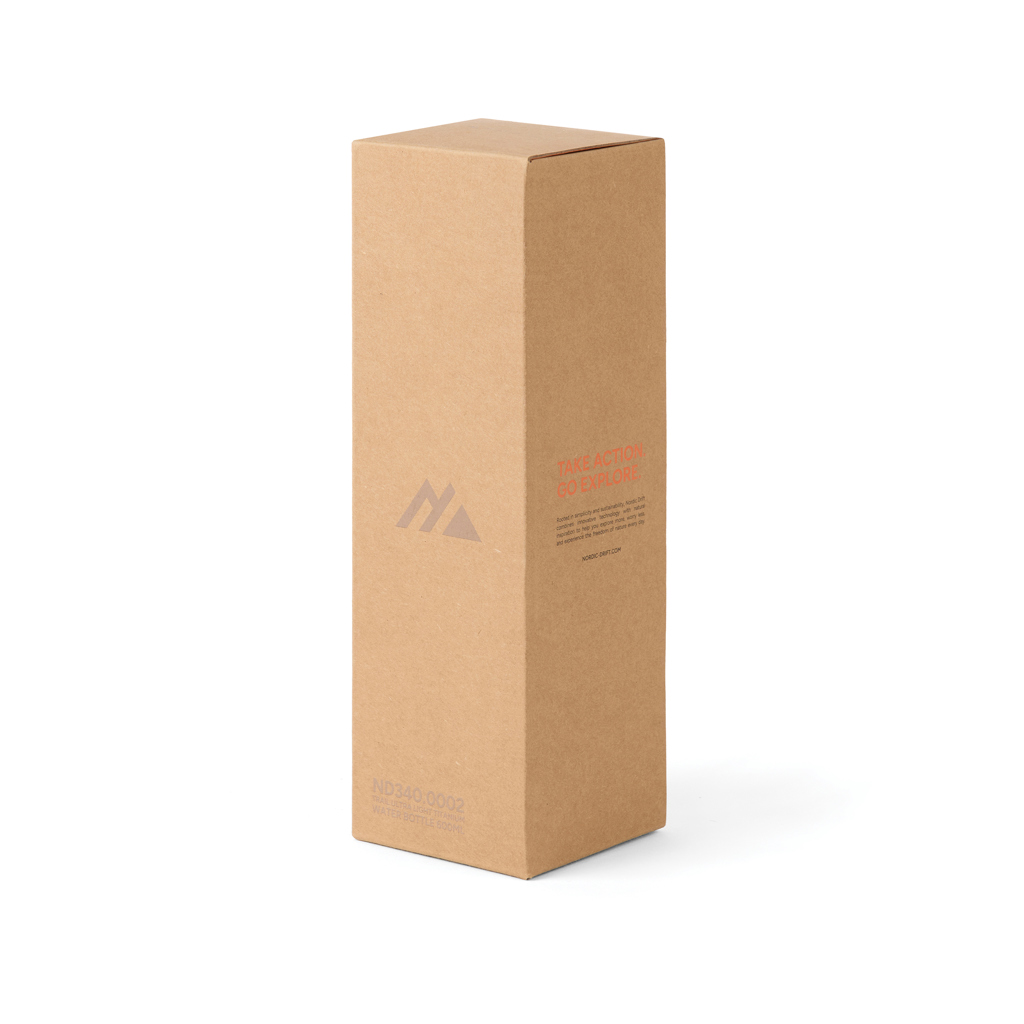 Botella agua Nordic Drift Trail Ultra Light titanio 600 ml