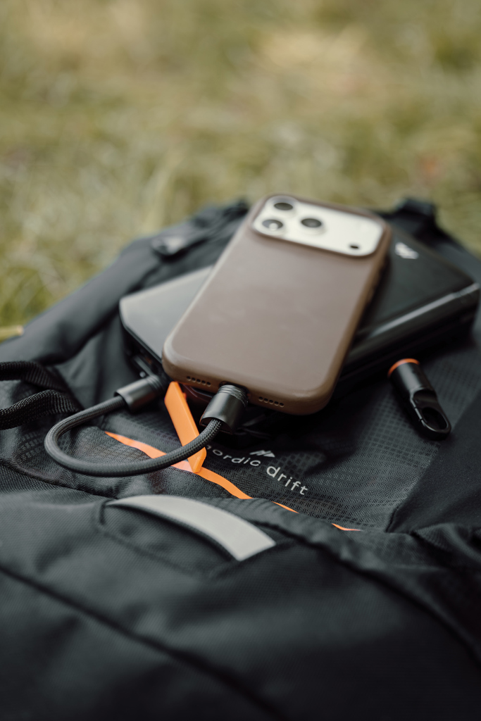 Nordic Drift Everest USB-C 60W snabbladdningskabel karbinhak – detaljbild 3