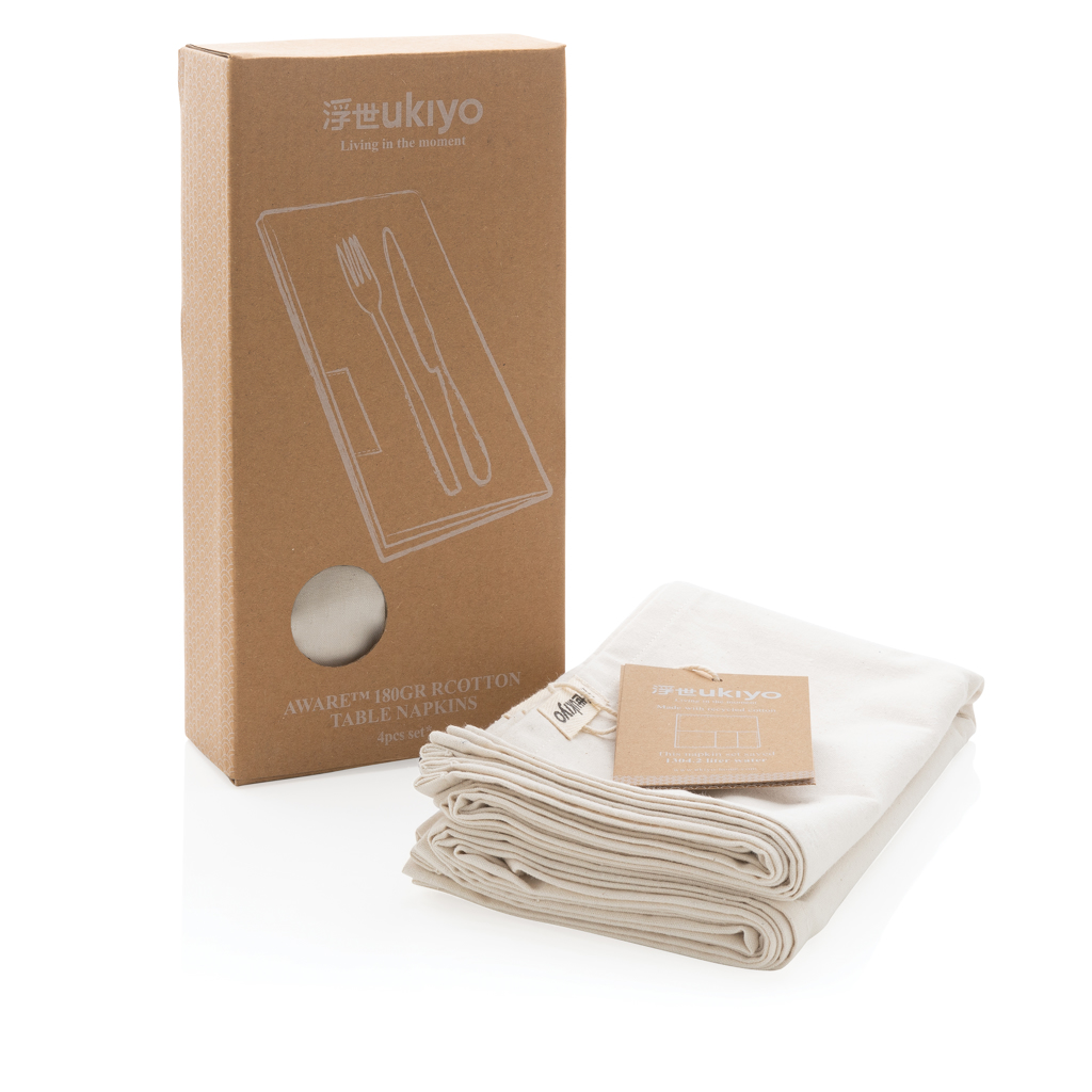 Picture of Ukiyo Aware™ 180gr rcotton table napkins 4pcs set