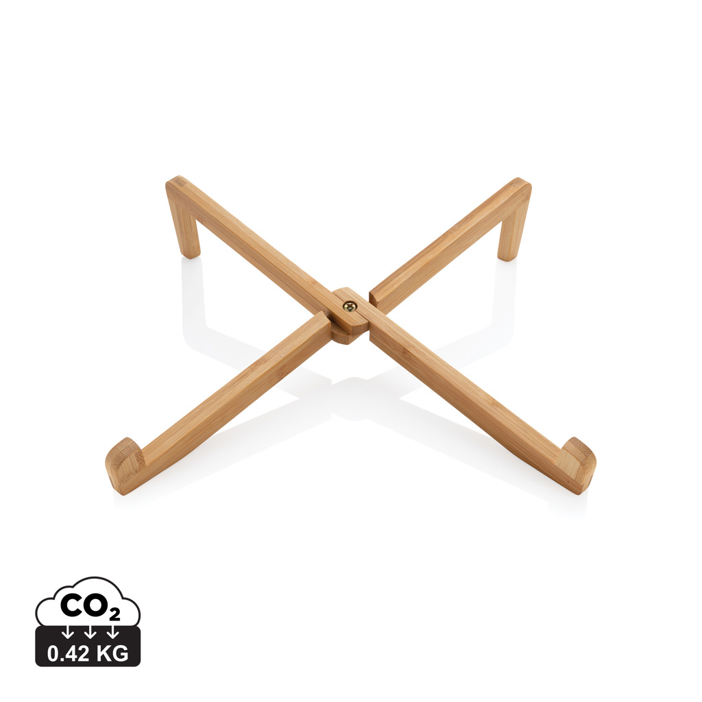 Bamboo portable laptop stand