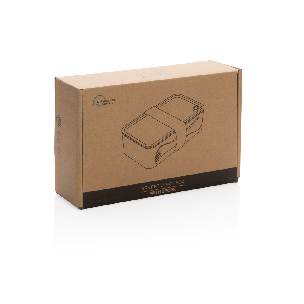 Picture of GRS recycled PP lunch box with spork