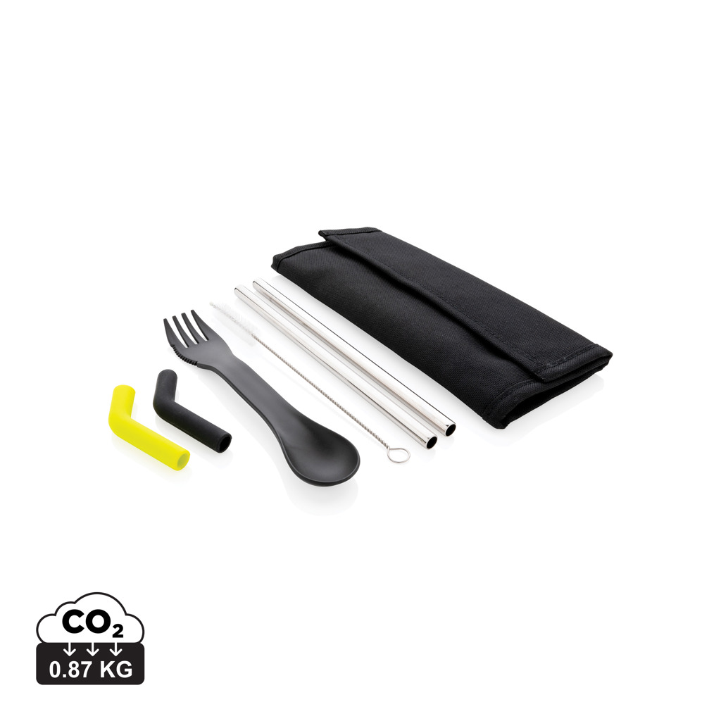 Soporte Tierra para pajitas y cubiertos 2 uds